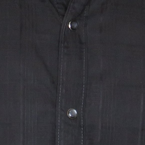 Guess* Men's Long Sleeve Pearl Snap Down Curved Hem Textured Dress Shirt~ Large - Picture 11 of 11